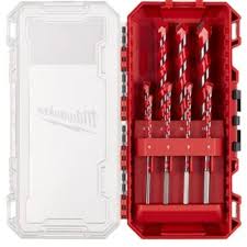 JUEGO DE BROCAS DE PARED PREMIUN MILWAUKEE 4932493881 ⌀4 x 90mm, ⌀5 / 5 / 6 / 6 x 100mm, ⌀8 / 10 / 12 x 150mm