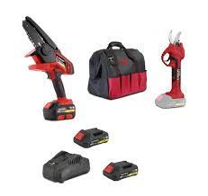 KIT MINIMOTOSIERRA + TIJERA DE PODA 2 BATERÍA Y 1 CARGADOR STAYER